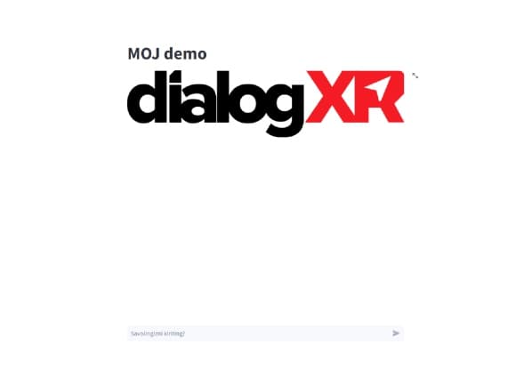 Dialog XR yuridik assistentining bosh ekrani