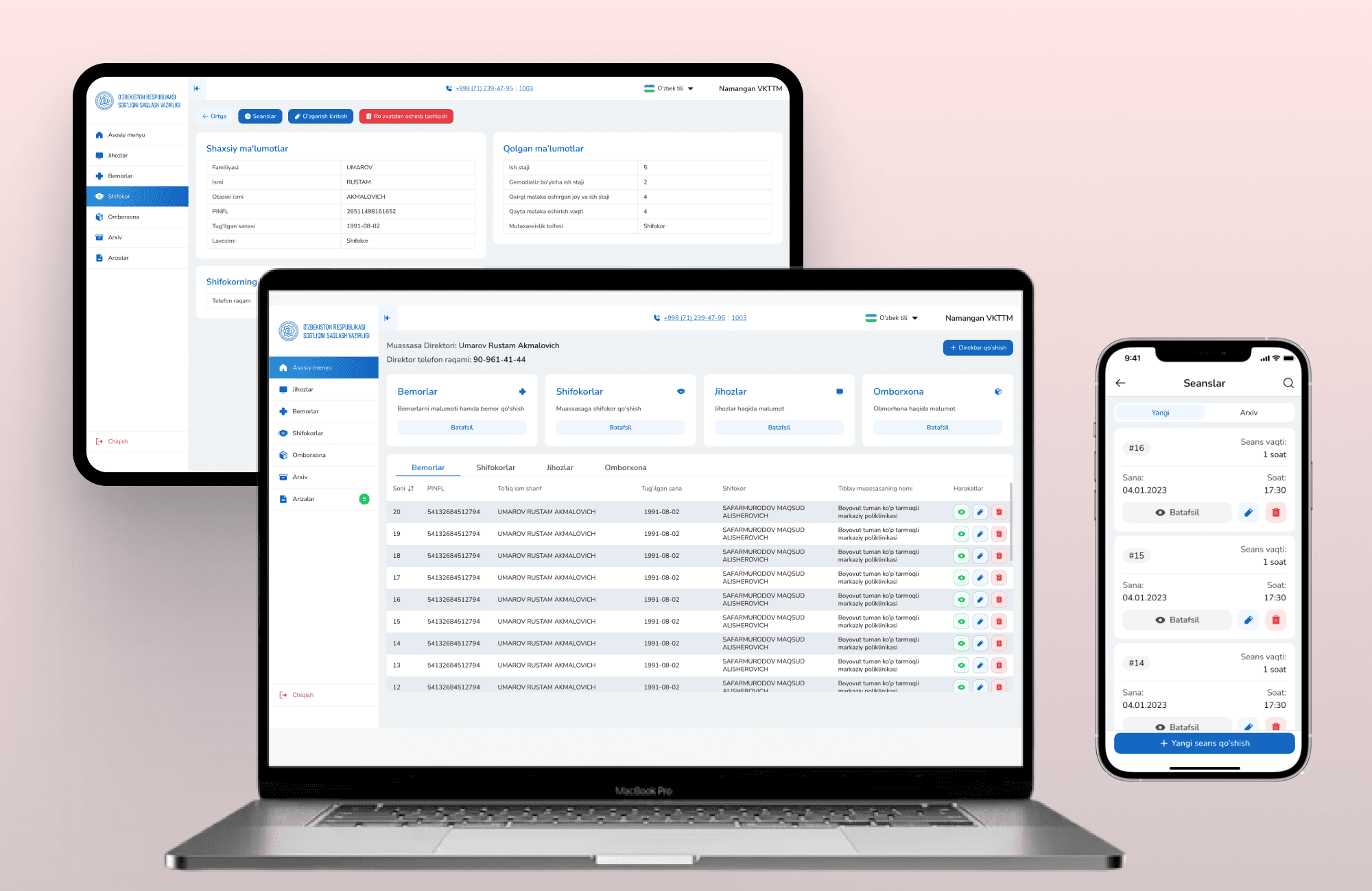 Orqa miya mushaklari atrofiyasi kasalliklarining yagona reestri va sarf materiallari monitoringi